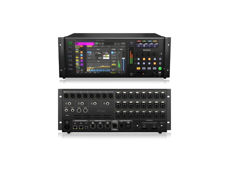 Kit Backline. mesa Wing Rack, MICS e cabeamento.